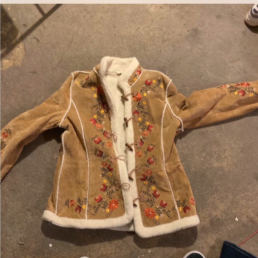 St. John’s Bay y2k vintage suede leather jacket